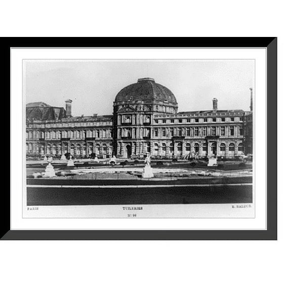 Historic Framed Print, Paris. Tuileries.E. Baldus., 17-7/8" x 21-7/8"