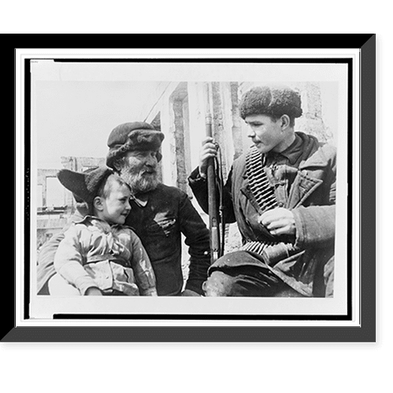 Historic Framed Print, Partisans, Odessa.Georgii Zel'ma., 17-7/8" x 21-7/8"
