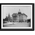 thumbnail image 1 of Historic Framed Print, [Passaic County] Court House, Paterson, N.J., 17-7/8" x 21-7/8", 1 of 9