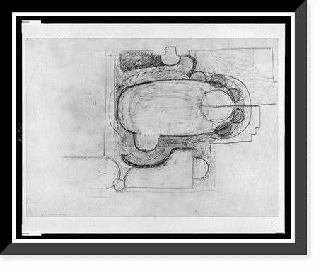 Historic Framed Print, [Paul Rudolph's penthouse apartment, 23 Beekman ...