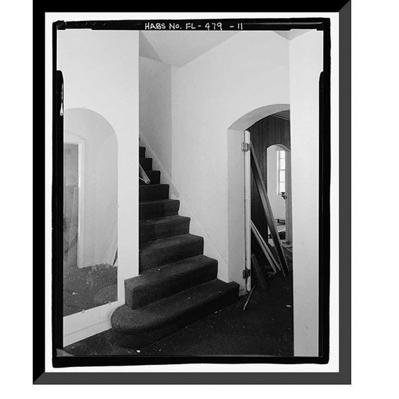 Historic Framed Print, Pauline Kilker House, 1410 North Lincoln Avenue-3300 West Laurel Street, Tampa, Hillsborough County, FL - 11, 17-7/8" x 21-7/8"