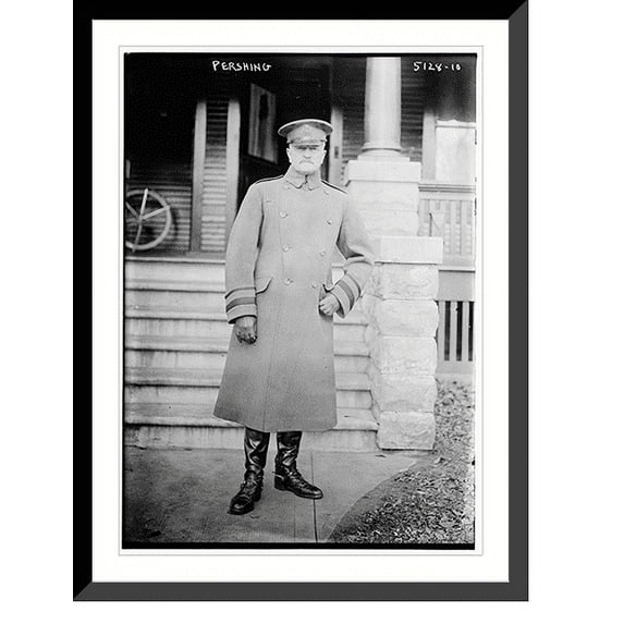Historic Framed Print, Pershing - 9, 17-7/8" x 21-7/8"