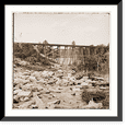 thumbnail image 1 of Historic Framed Print, Petersburg Virginia (vicinity). South Side Railroad trestle (west of Petersburg) ac, 17-7/8" x 21-7/8", 1 of 9