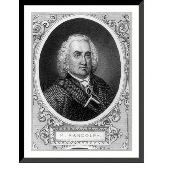 Historic Framed Print, Peyton Randolph, 1721-1775, 17-7/8" x 21-7/8"