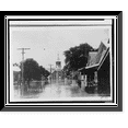 thumbnail image 1 of Historic Framed Print, Plaucheville, La., town flooded by crevasse waters.Tarver photo., 17-7/8" x 21-7/8", 1 of 9
