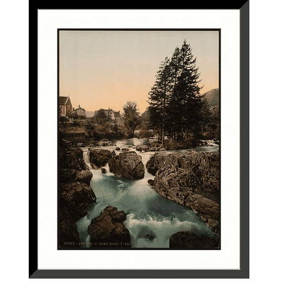 Historic Framed Print, Pont-y-Pair II Bettws-y-Coed Wales, 17-7/8" x 21-7/8"