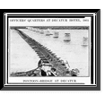 thumbnail image 1 of Historic Framed Print, Pontoon bridge at Decatur, 17-7/8" x 21-7/8", 1 of 9