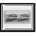 thumbnail image 1 of Historic Framed Print, Porto Rico. Pontoon bridge, Guanica harbor where U.S. troops first landed, 17-7/8" x 21-7/8", 1 of 9