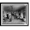 thumbnail image 1 of Historic Framed Print, Pres. library as living room, White House, Washington, D.C., 17-7/8" x 21-7/8", 1 of 9