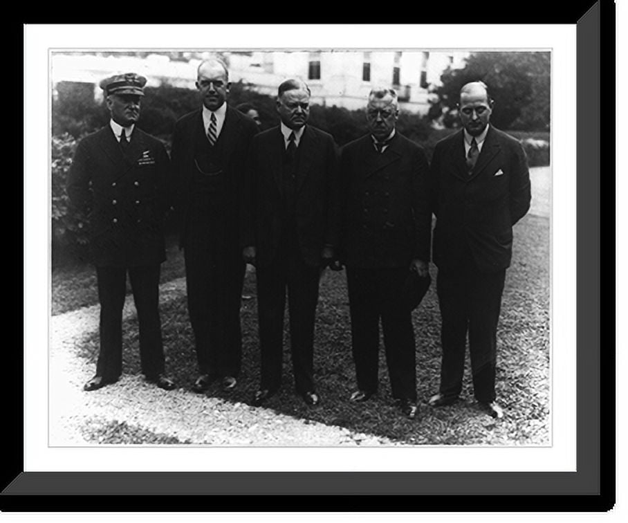 Zeppelin Commander Historic Framed Print, [President Hoover honoring Dr. Hugo Eckener ...