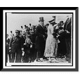 thumbnail image 1 of Historic Framed Print, President and Mrs. Wilson arriving at the Chateau at Versailles for the signing of the Peace Treaty, 17-7/8" x 21-7/8", 1 of 9