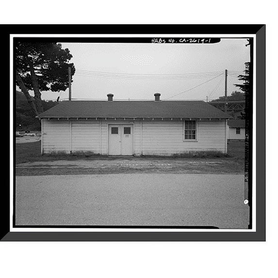 Historic Framed Print, Presidio of San Francisco, Storehouse Type, West end of Crissy Field, Maudlin Street, San Francisco, San Francisco County, CA, 17-7/8" x 21-7/8"