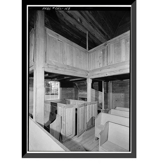 Historic Framed Print, Prince George's Chapel, Route 26, Dagsboro, Sussex County, DE - 3, 17-7/8" x 21-7/8"