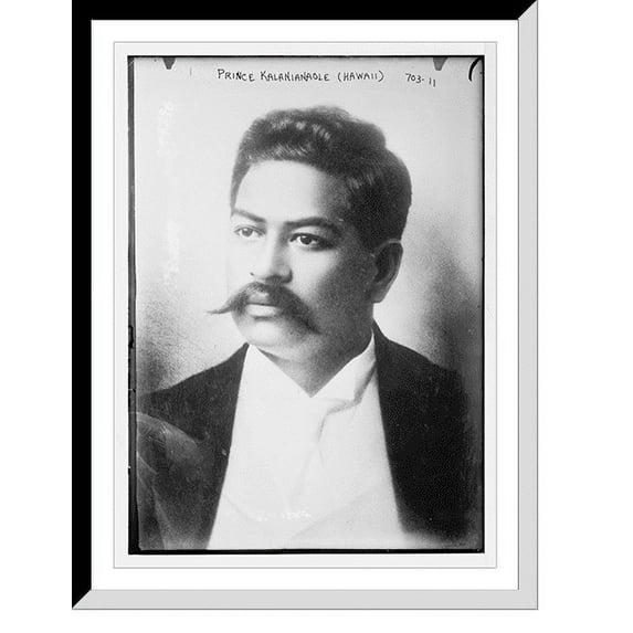 Historic Framed Print, Prince Kalanianaole of Hawaii, portrait, 17-7/8" x 21-7/8"