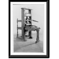 thumbnail image 1 of Historic Framed Print, [Printing press used by Franklin, 1725-26], 17-7/8" x 21-7/8", 1 of 9