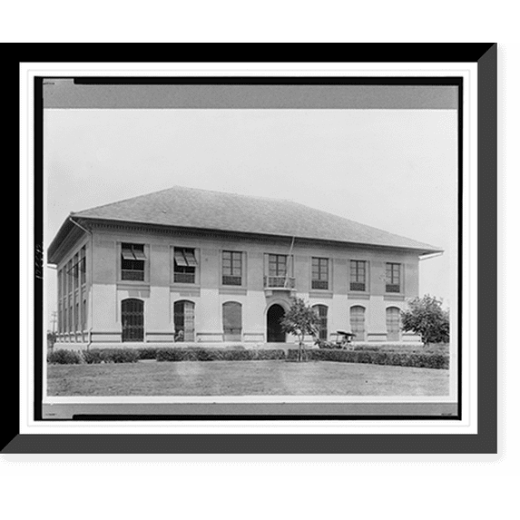 Historic Framed Print, Provincial Government Building of Pamganga, Philippine Islands, 17-7/8" x 21-7/8"