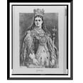 thumbnail image 1 of Historic Framed Print, [Queen Jadwiga, half-length portrait, standing, facing front, wearing cape and crown, holding scepter], 17-7/8" x 21-7/8", 1 of 9