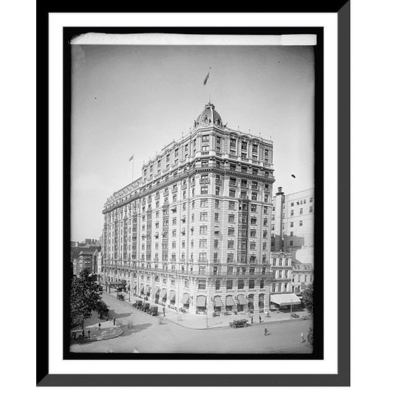 Historic Framed Print, Raleigh Hotel, 17-7/8" x 21-7/8"
