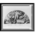 thumbnail image 1 of Historic Framed Print, Reading room vestibule. Anarchy.Elihu Vedder, Rome, 1896., 17-7/8" x 21-7/8", 1 of 9