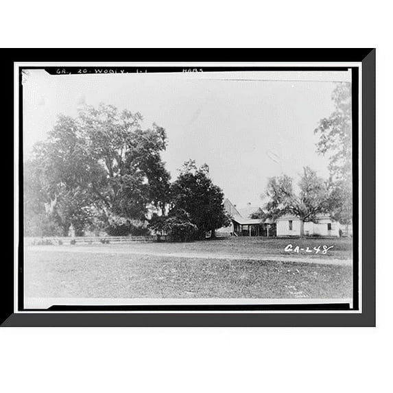 Historic Framed Print, Refuge Plantation, Satilla River, Woodbine vicinity, Camden County, GA, 17-7/8" x 21-7/8"