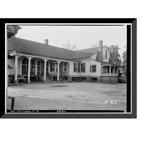 Historic Framed Print, Render House, Hines Street, La Grange, Troup County, GA - 2, 17-7/8" x 21-7/8"