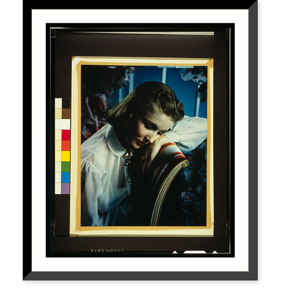 Historic Framed Print, [Resting model], 17-7/8" x 21-7/8"