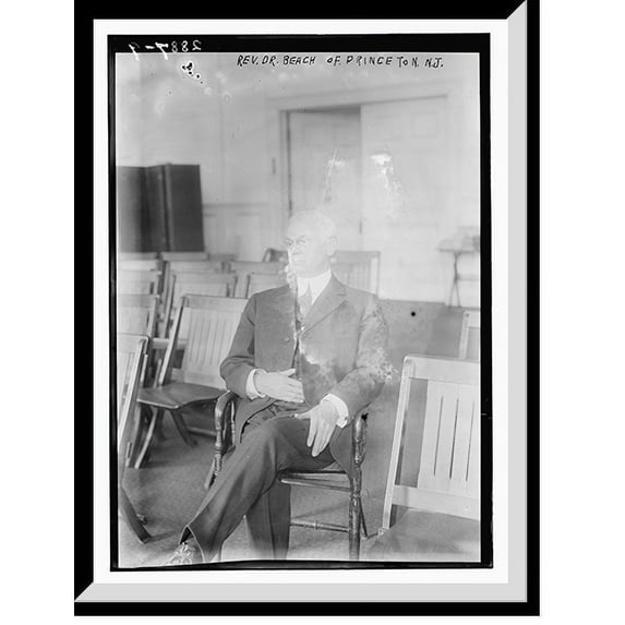 Historic Framed Print, Rev. Dr. Beach of Princeton, N.J., 17-7/8" x 21-7/8"