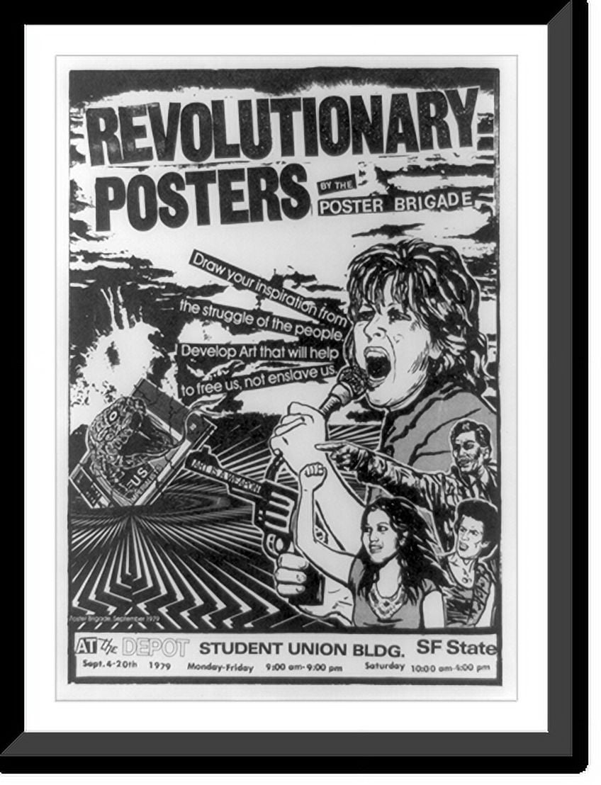 Historic Framed Print, Revolutionary posters by the Poster Brigade at ...