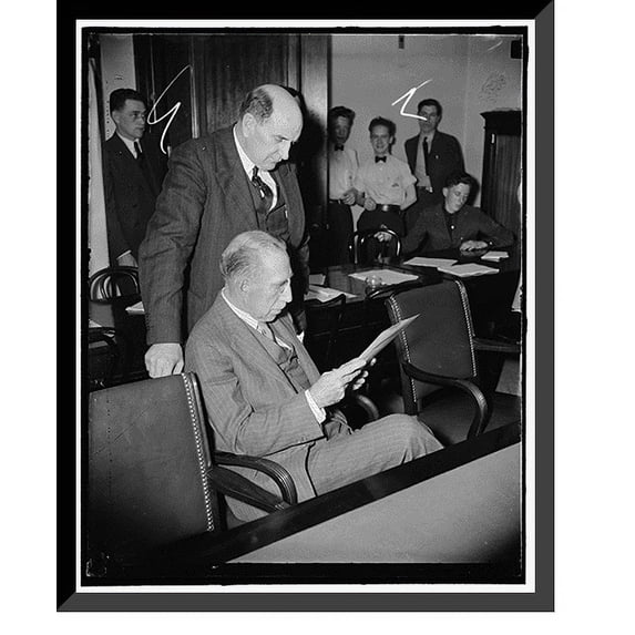 Historic Framed Print, Rhode Island Solon. Washington, D.C., March 31. A new and informal picture of Senator Theodore F. Green, democrat of Rhode Island, 3/31/38, 17-7/8" x 21-7/8"