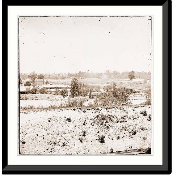Historic Framed Print, Richmond Virginia. View of Belle Isle, 17-7/8" x 21-7/8"