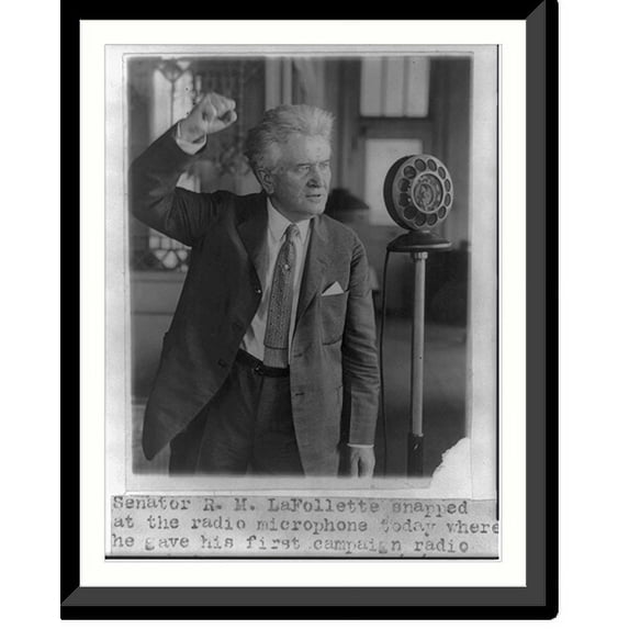 Historic Framed Print, Robert Marion LaFollette, 17-7/8" x 21-7/8"