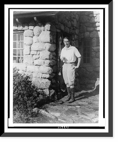 Historic Framed Print, [Robinson Jeffers, full-length portrait, facing ...