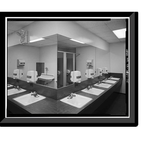 Historic Framed Print, Rose Bowl Stadium, 1001 Rose Bowl Drive, Pasadena, Los Angeles County, CA - 75, 17-7/8" x 21-7/8"