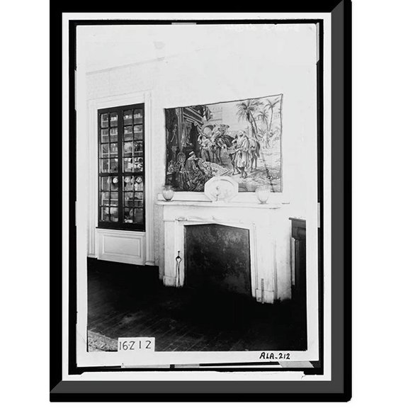 Historic Framed Print, Rosemount, County Road 19, Forkland vicinity, Greene County, AL - 2, 17-7/8" x 21-7/8"