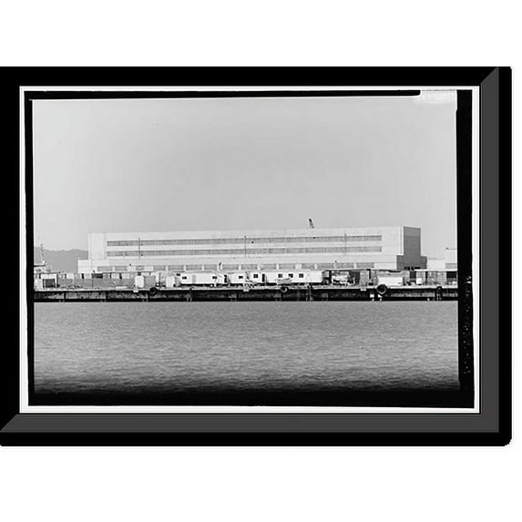 Historic Framed Print, Rosie the Riveter National Historical Park, Machine Shop, 1311 Canal Boulevard, Richmond, Contra Costa County, CA, 17-7/8" x 21-7/8"