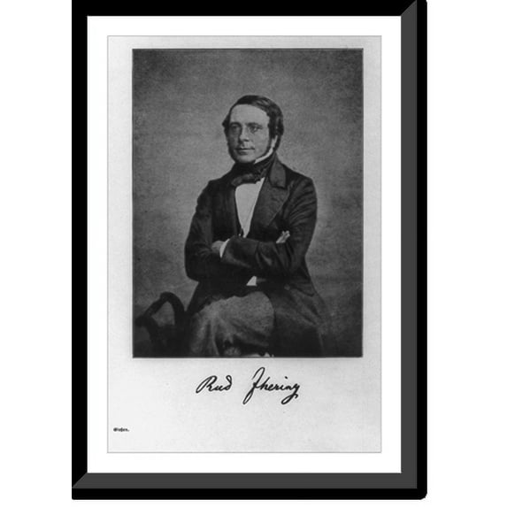 Historic Framed Print, Rudolf von Jhering, 17-7/8" x 21-7/8"