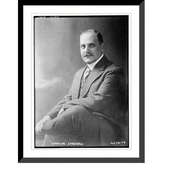 Historic Framed Print, Rudolph Spreckles, 17-7/8" x 21-7/8"