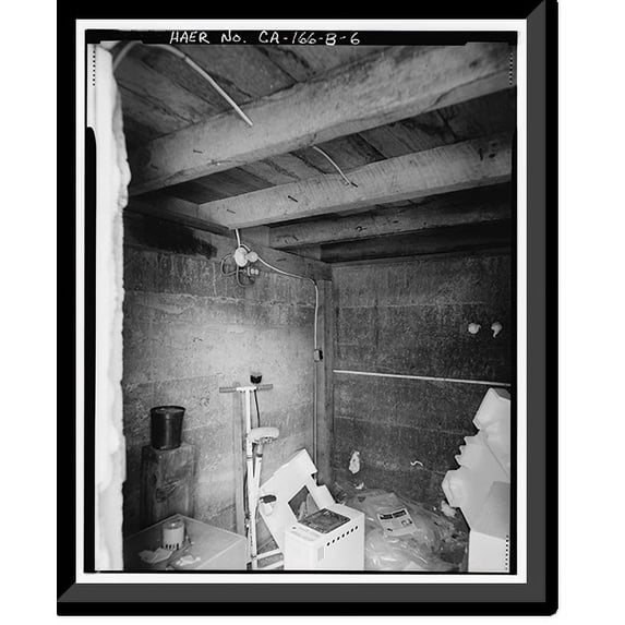 Historic Framed Print, Rush Creek Hydroelectric System, Worker Cottage, Rush Creek, June Lake vicinity, Mono County, CA - 6, 17-7/8" x 21-7/8"