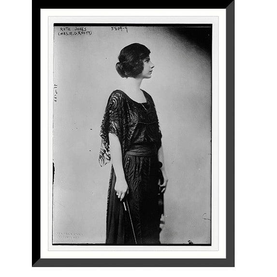 Historic Framed Print, Ruth Jones (Mrs. R.G. Knott), 17-7/8" x 21-7/8"