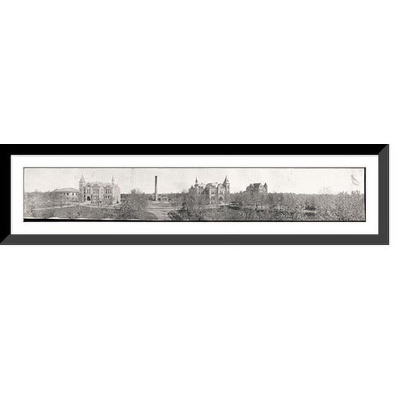 Historic Framed Print, SD 1914 State Normal School, Madison PHOTO, 36-3/8" x 8-3/8"