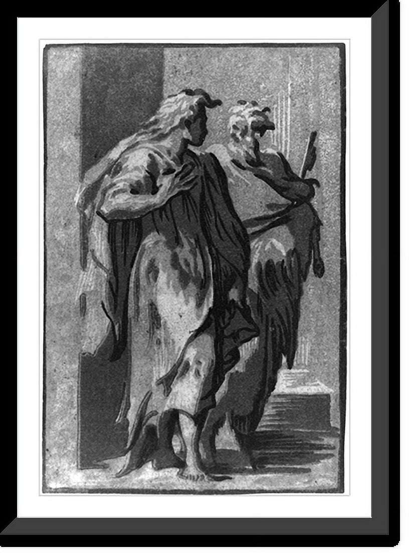 Historic Framed Print, Saints Peter and John, 17-7/8