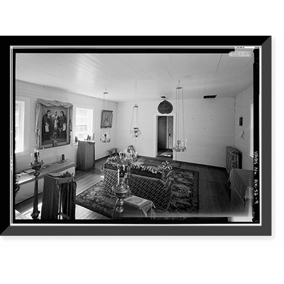 Historic Framed Print, Saints Sergius & Herman of Valaam Russian Orthodox Chapel, Spruce Island, Monk's Lagoon, Kodiak Island Borough, AK - 9, 17-7/8" x 21-7/8"