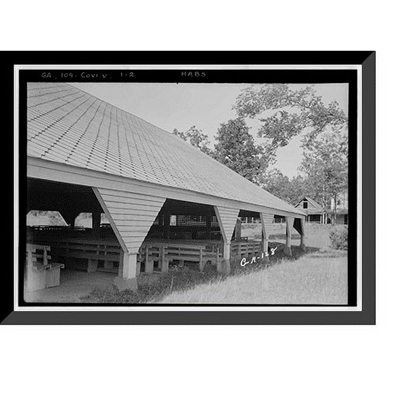 Historic Framed Print, Salem Camp Ground, Covington vicinity, Newton County, GA - 2, 17-7/8" x 21-7/8"