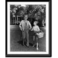 thumbnail image 1 of Historic Framed Print, [Sally Fitzgerald of Nyack, N.Y. holding hand of her foster grandfather", 92-year old William O. Powell; a service of Adult Counselors and Home Finders]", 17-7/8" x 21-7/8", 1 of 9