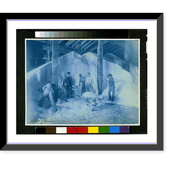 Historic Framed Print, Salt mines, 17-7/8" x 21-7/8"