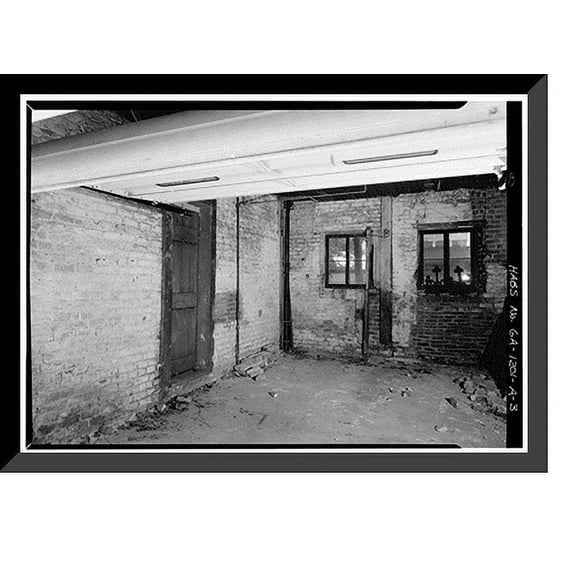 Historic Framed Print, Samuel P. Hamilton House, Carriage House, 330 Abercorn Street, Savannah, Chatham County, GA - 3, 17-7/8" x 21-7/8"