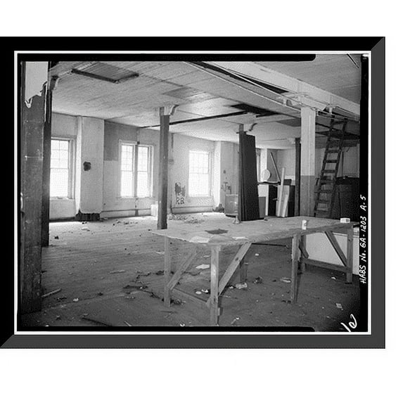 Historic Framed Print, Savannah Historic District, Whitfield Building, 121-125 Whitaker Street, Savannah, Chatham County, GA - 5, 17-7/8" x 21-7/8"