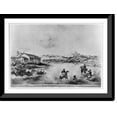 thumbnail image 1 of Historic Framed Print, [Scene on an old Californian cattle ranch in early spring on the eve of a general rodea]", 17-7/8" x 21-7/8", 1 of 9