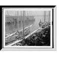 thumbnail image 1 of Historic Framed Print, Schooners unloading fish, 17-7/8" x 21-7/8", 1 of 9