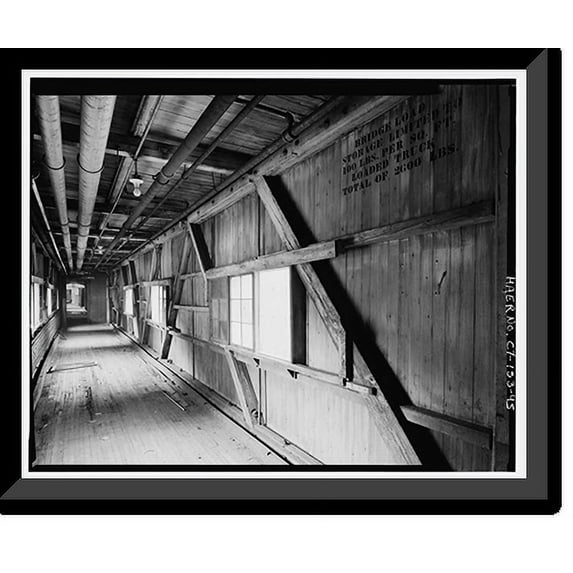 Historic Framed Print, Scovill Brass Works, 59 Mill Street, Waterbury, New Haven County, CT - 45, 17-7/8" x 21-7/8"